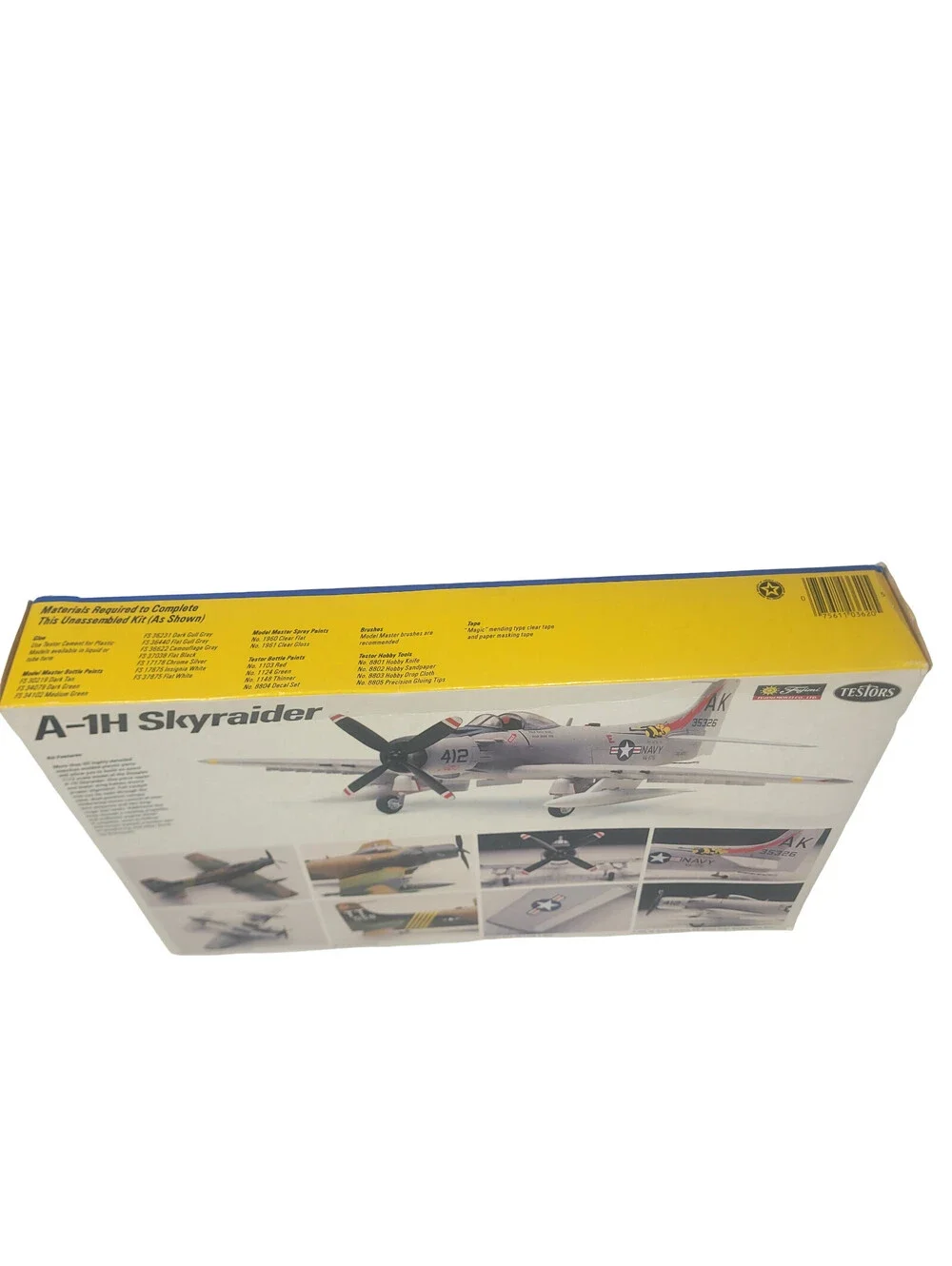 Testors Fujimi A-1H Skyraider US 1/72 Scale Aircraft Model Kit 362 Sealed Bag
